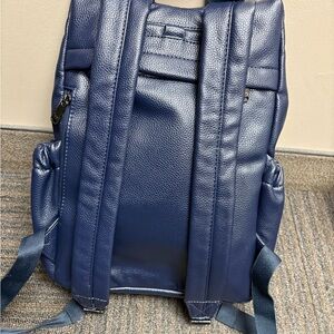 Navy Quilted Lug Backpack